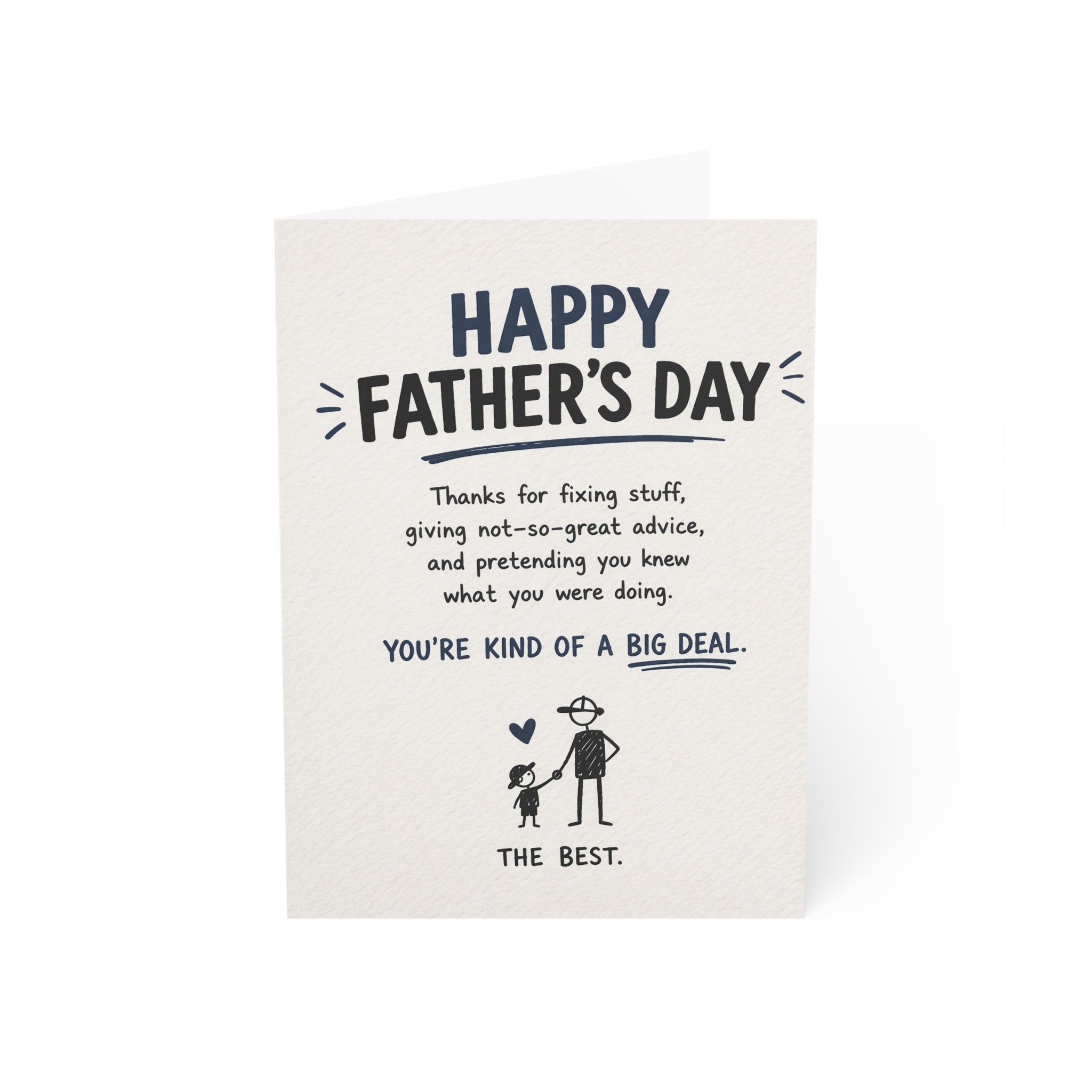 Father's Day Greeting Card — "Happy Father's Day" Humorous Thank-You Card